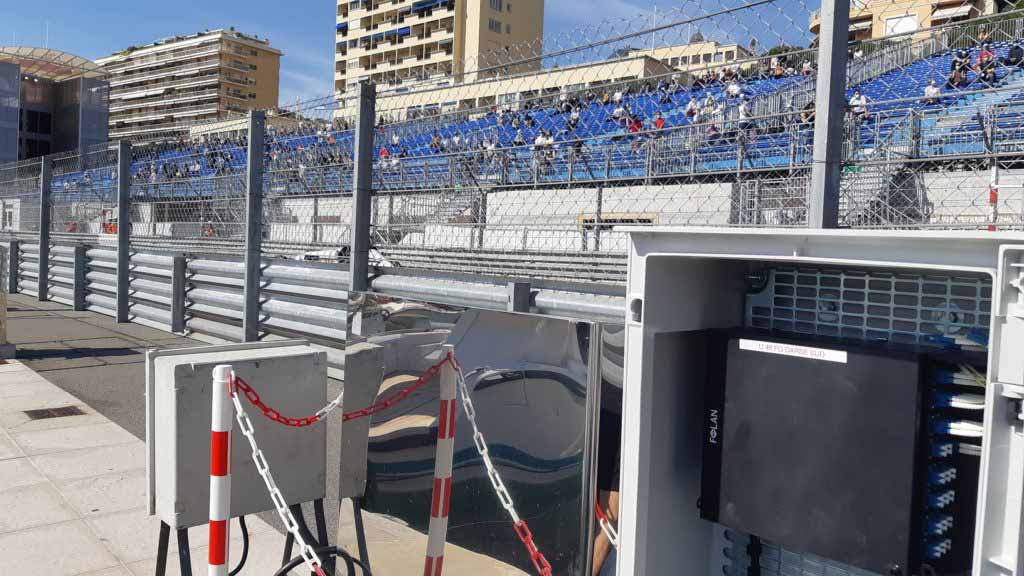 FIDJI optical box at the Monaco Grand Prix 