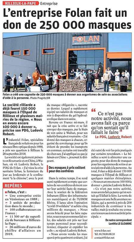 L'Opération COVID-19 dans la presse